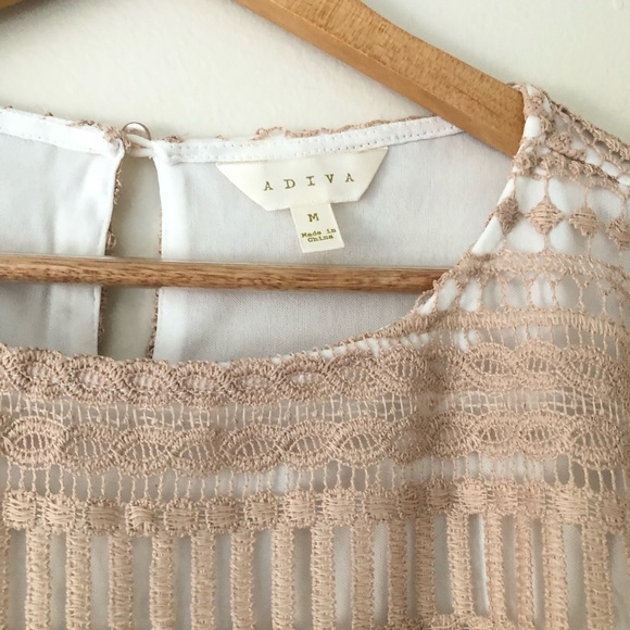 Adiva Crochet Short Sleeve Top - Picture 4 of 6